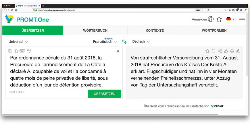 Deepl übersetzt am besten